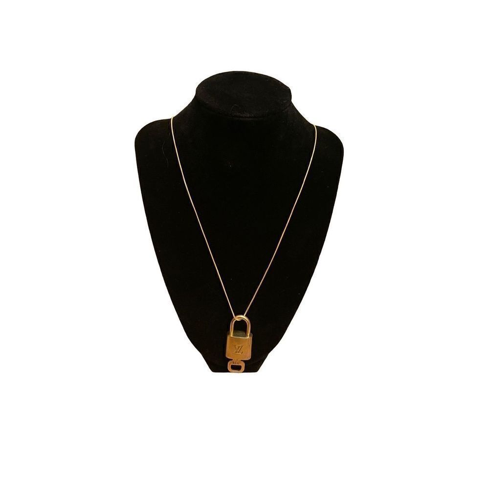 Louis Vuitton Lock Gold Necklace